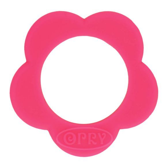 Opry siliconen bijtring bloem - Roze