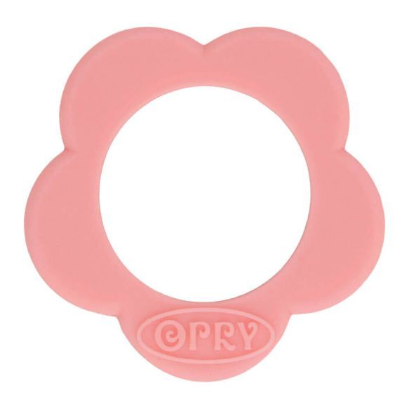 Opry siliconen bijtring bloem - Licht roze