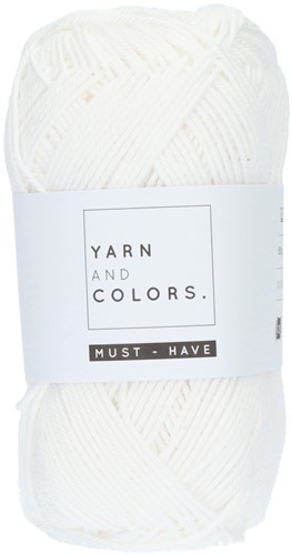 Yarn and colors must have 50 gram - 001 White